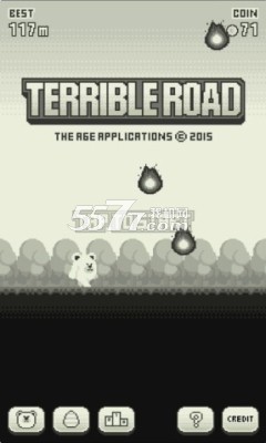 白熊躲避(类似天天过马路)terrible road下载 v1.0.1 게임 스크린샷 2