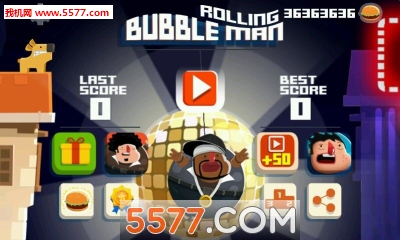 翻滚的气球人游戏下载-翻滚的气球人(休闲闯关)Bubble Man Rolling下载 v1.02 རོལ་རྩེད་པར་རིས། 1
