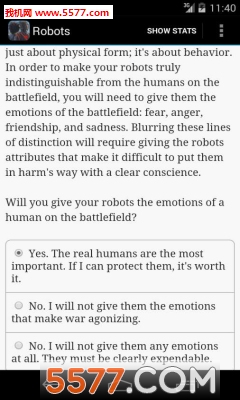 机器人的选择游戏下载-机器人的选择手机版(文字阅读冒险)下载 v1.0.9安卓版 游戏截图 2