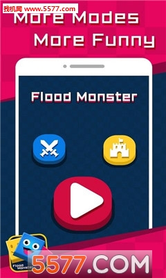萌兽冒险游戏下载-Flood Monster(萌兽冒险安卓版)下载 游戏截图 2
