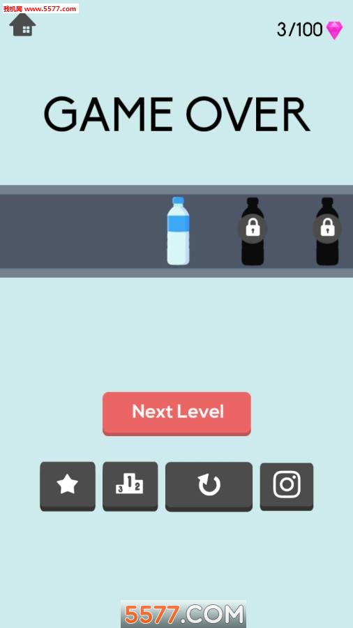 不可能的瓶子空翻游戏下载-Impossible Bottle Flip(不可能的瓶子空翻安卓版)下载 v1.9 རོལ་རྩེད་པར་རིས། 3