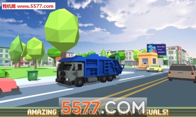 Blocky Garbage Truck Sim Pro游戏下载-Blocky Garbage Truck Sim Pro安卓版下载 Тоглоомын зураг 1