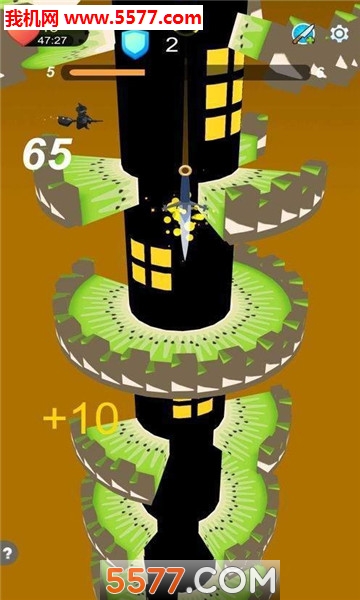 飞刀向下冲游戏下载-Knife Stack - throwing knives(飞刀向下冲安卓版)下载 v0.9 게임 스크린샷 2