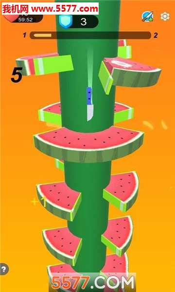 飞刀向下冲游戏下载-Knife Stack - throwing knives(飞刀向下冲安卓版)下载 v0.9 게임 스크린샷 1