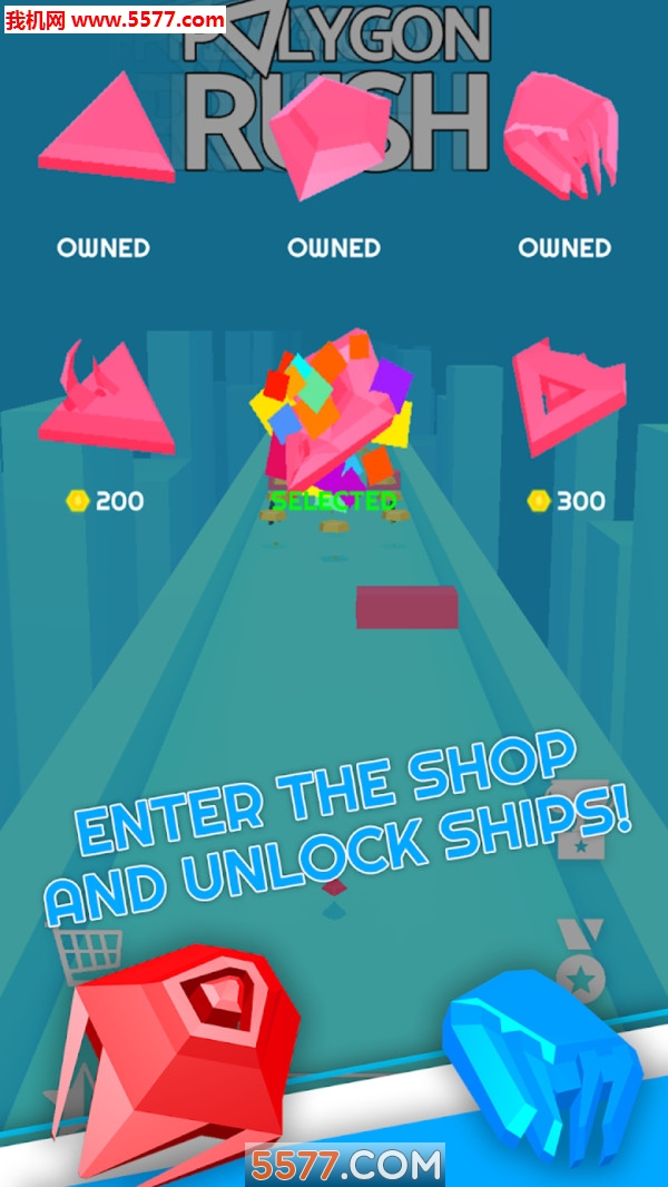 一飞到底游戏下载-Polygon Rush(一飞到底安卓版)下载 v1.2.6 ئويۇن سۈرىتى 1