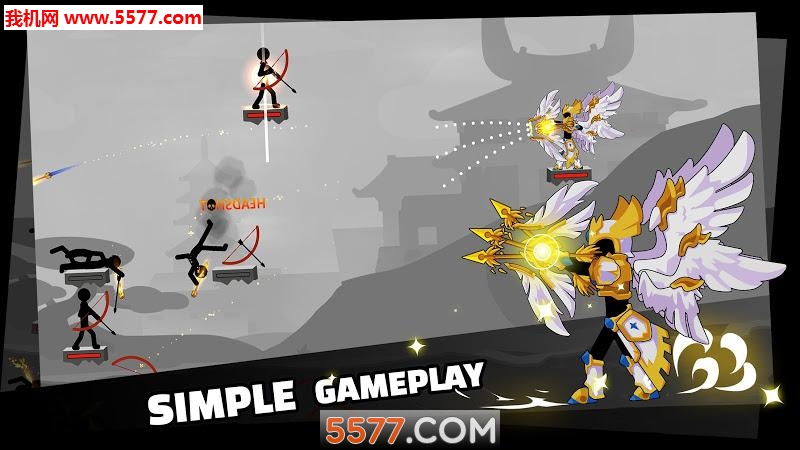 弓箭手大对决游戏下载-Stickfight Archer(弓箭手大对决安卓版)下载 v1.01 游戏截图 1