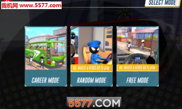 火柴人巴士驾驶模拟器软件下载-Stickman - Bus Driving Simulator(火柴人巴士驾驶模拟器安卓版)下载 v1.0 游戏截图 1