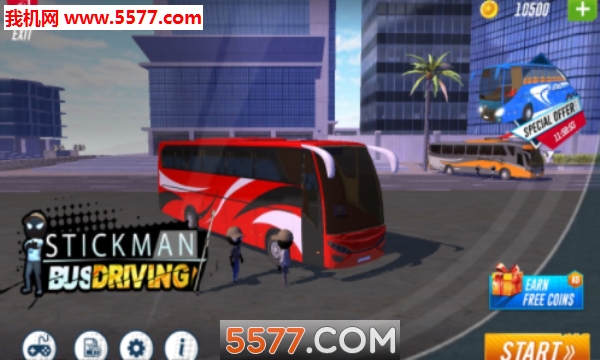 火柴人巴士驾驶模拟器软件下载-Stickman - Bus Driving Simulator(火柴人巴士驾驶模拟器安卓版)下载 v1.0 游戏截图 3