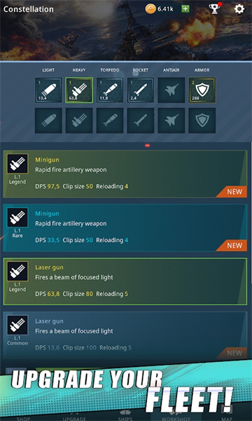 放置舰队战舰射击游戏下载-Idle Fleet: Warship Shooter安卓版下载 v0.2 游戏截图 3