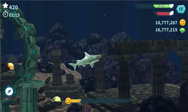 饥饿鲨进化无敌版无限钻石无限金币2021