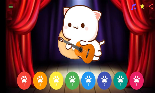 桃猫音乐游戏下载-桃猫音乐安卓版(Peach Cat Music)下载 v1.1.0 རོལ་རྩེད་པར་རིས། 3