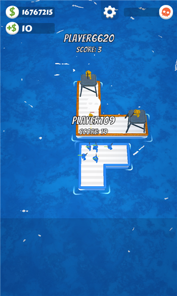 木筏战争无限金币版(War of Rafts)