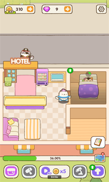 迷你猫酒店游戏下载-迷你猫酒店安卓版下载 v1.0手机版 Тоглоомын зураг 3