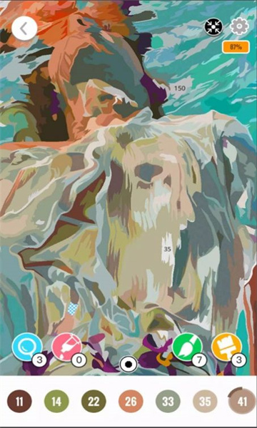 数字油画填色游戏下载-数字油画填色安卓最新版(Oil Painting Color By Number)下载 v1.50 游戏截图 2